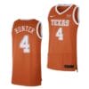 Tyrese Hunter Jersey #4 Texas Longhorns College Basketball Jerseys Orange Limited