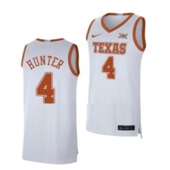 Tyrese Hunter Jersey #4 Texas Longhorns College Basketball Jerseys White