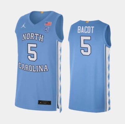 Armando Bacot Jersey #5 North Carolina Tar Heels College Basketball Jerseys Blue