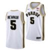 Men's #5 Brandon Newman Jersey Purdue Boilermakers College Basketball Jerseys White