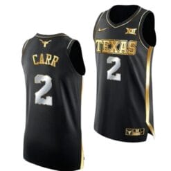 Marcus Carr Jersey #2 Texas Longhorns College Basketball Jerseys Black