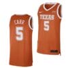 Marcus Carr Jersey #5 Texas Longhorns College Basketball Jerseys Orange Limited