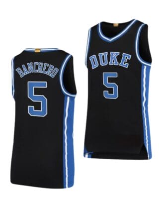 Paolo Banchero Jersey #5 Duke Blue Devils College Basketball Jerseys Black