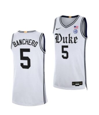 Paolo Banchero Jersey #5 Duke Blue Devils College Basketball Jerseys White Cameron