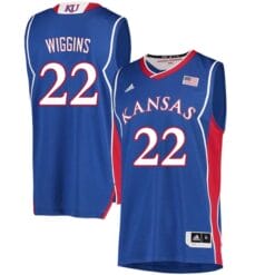 Andrew Wiggins Jersey #22 Kansas Jayhawks Royal Classic College Basketball Jerseys
