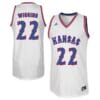 Andrew Wiggins Jersey #22 Kansas Jayhawks White Retro College Basketball Jerseys