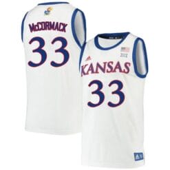 David McCormack Jersey #33 Kansas Jayhawks White College Basketball Jerseys