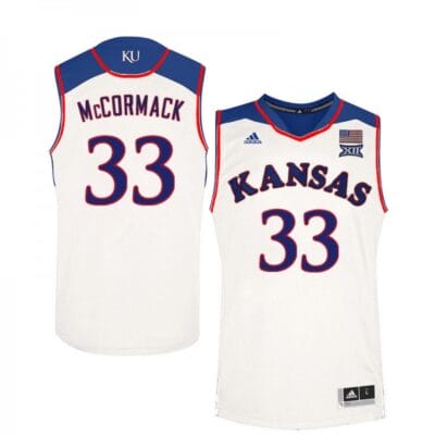 David McCormack Jersey #33 Kansas Jayhawks White Stitched College Basketball Jerseys