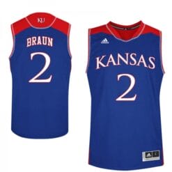 Christian Braun Jersey #2 Kansas Jayhawks Royal Alumi College Basketball Jerseys