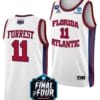 Michael Forrest Jersey #11 FAU Owls College Basketball 2023 NCAA Final Four White