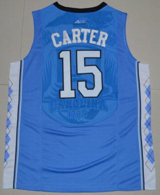 Vince Carter Jersey #15 North Carolina Tar Heels NCAA Basketball Blue