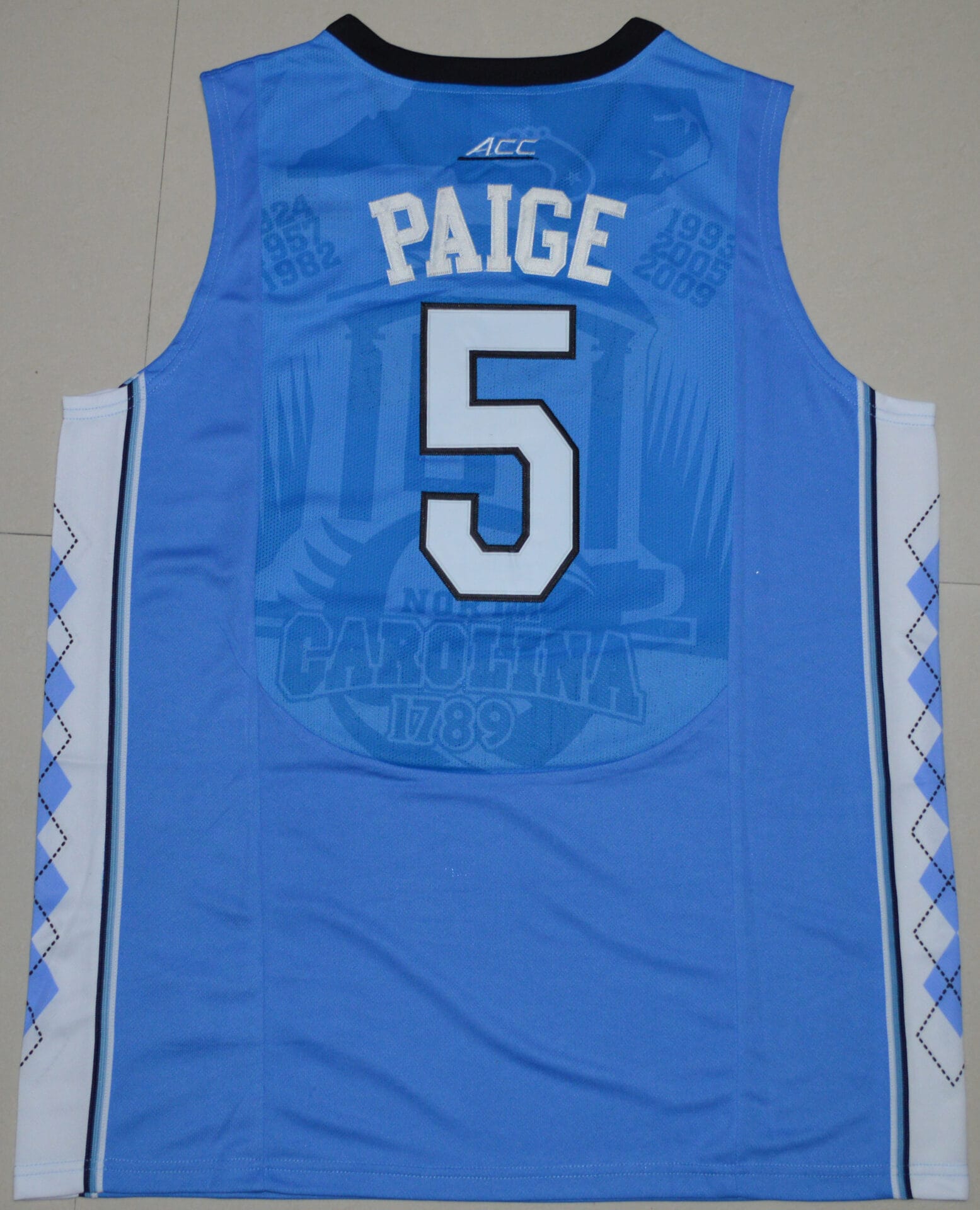 Marcus Paige Jersey #5 North Carolina Tar Heels NCAA Basketball Blue