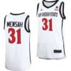 Nathan Mensah Jersey #31 San Diego State Aztecs College Basketball Home White
