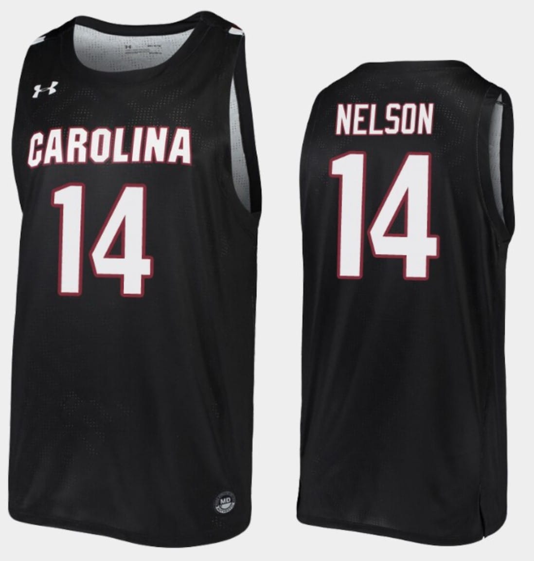 Nathan Nelson Jersey #14 South Carolina Gamecocks College Basketball Black Replica