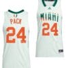 Nijel Pack Jersey Miami Hurricanes College Basketball Honoring Black Excellence White #24