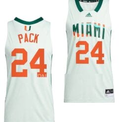 Nijel Pack Jersey Miami Hurricanes College Basketball Honoring Black Excellence White #24