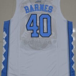 Harrison Barnes Jersey #40 North Carolina Tar Heels NCAA Basketball White