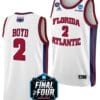 Nicholas Boyd Jersey #2 FAU Owls College Basketball 2023 NCAA Final Four White