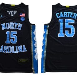 Vince Carter Jersey #15 North Carolina Tar Heels NCAA Basketball Black