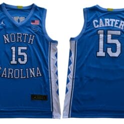 Vince Carter Jersey #15 North Carolina Tar Heels NCAA Basketball Blue