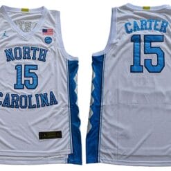 Vince Carter Jersey #15 North Carolina Tar Heels NCAA Basketball White