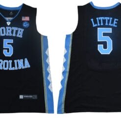 Nassir Little Jersey #5 North Carolina Tar Heels NCAA Basketball Black