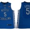 Nassir Little Jersey #5 North Carolina Tar Heels NCAA Basketball Blue