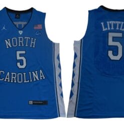 Nassir Little Jersey #5 North Carolina Tar Heels NCAA Basketball Blue