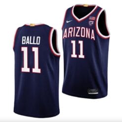 Oumar Ballo Jersey #11 Arizona Wildcats College Basketball Navy