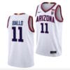 Oumar Ballo Jersey #11 Arizona Wildcats College Basketball White