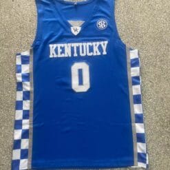 Rob Dillingham Jersey #0 Kentucky Wildcats College Basketball Blue 2