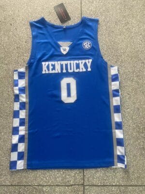Rob Dillingham Jersey #0 Kentucky Wildcats College Basketball Blue 2