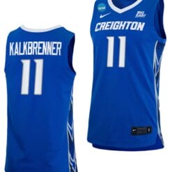 Ryan Kalkbrenner Jersey #11 Creighton Bluejays College Basketball 2023 NCAA March Madness Blue
