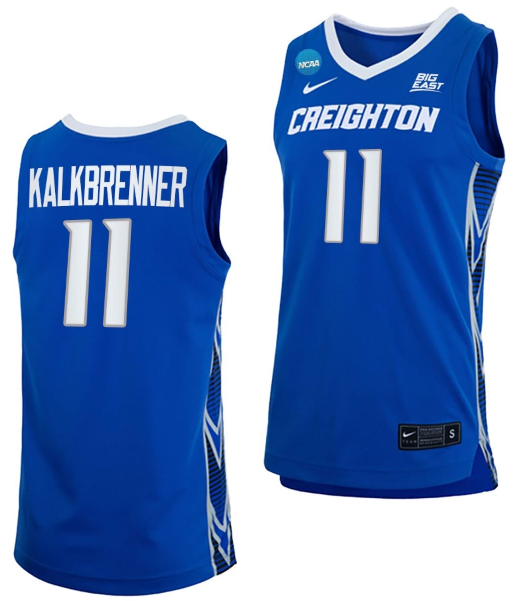 Ryan Kalkbrenner Jersey #11 Creighton Bluejays College Basketball 2023 NCAA March Madness Blue