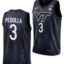 Sean Pedulla Jersey Virginia Tech Hokies College Basketball Swingman Black #3
