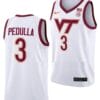 Sean Pedulla Jersey Virginia Tech Hokies College Basketball Swingman White #3