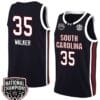 Sakima Walker Jersey #35 South Carolina Gamecocks 2024 NCAA Basketball National Champions Black