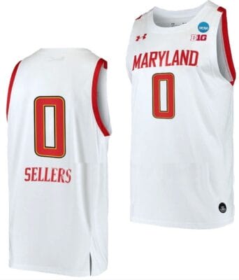 Shyanne Sellers Jersey #0 Maryland Terrapins College Basketball 2023 NCAA March Madness White