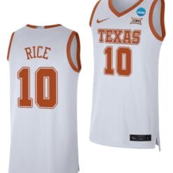 Sir'Jabari Rice Jersey #12 Texas Longhorns College Basketball 2023 NCAA March Madness White