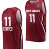 Talaysia Cooper Jersey #11 South Carolina Gamecocks College Basketball Wine