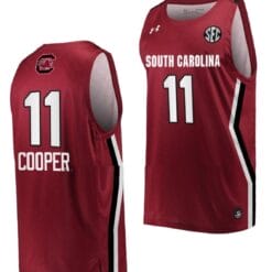 Talaysia Cooper Jersey #11 South Carolina Gamecocks College Basketball Wine