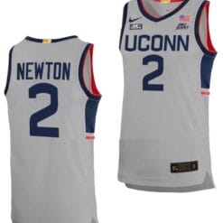 Tristen Newton Jersey UConn Huskies College Basketball Limited Gray #2