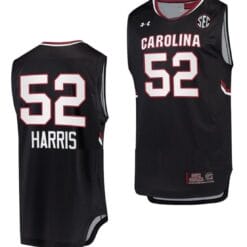 Tyasha Harris Jersey #52 South Carolina Gamecocks Jersey College Basketball Black