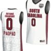 Te-Hina Paopao Jersey #0 South Carolina Gamecocks 2024 NCAA Basketball National Champions White