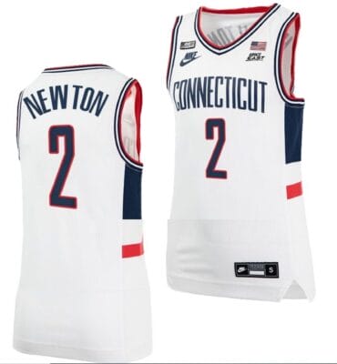 Tristen Newton Jersey UConn Huskies College Basketball Alumni White #2