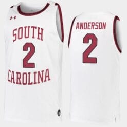 Trey Anderson Jersey #2 South Carolina Gamecocks College Basketball White Replica