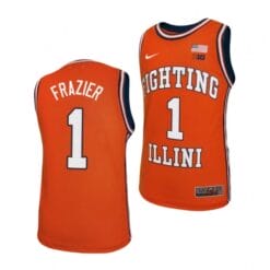 Trent Frazier Jersey #1 Illinois Fighting Illini College Basketball Replica Jerseys - Orange