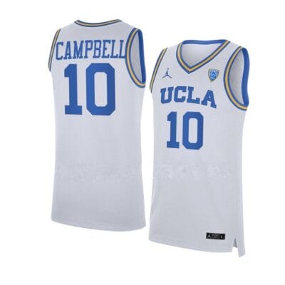 Tyger Campbell Jersey #10 UCLA Bruins NCAA College Basketball Jerseys White
