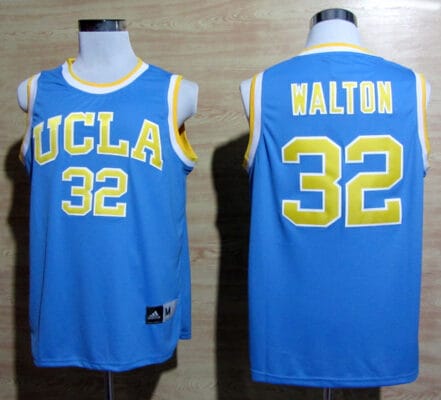 Bill Walton Jersey #32 UCLA Bruins NCAA Basketball Yellow Blue
