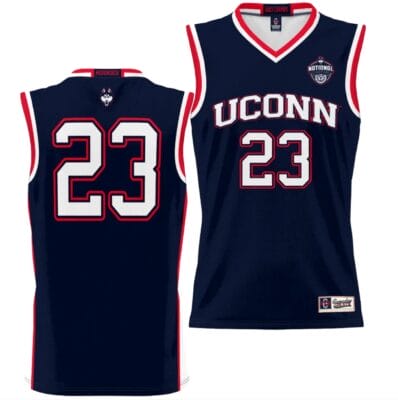 UConn Huskies Jersey 2023 NCAA National Champions Navy #23